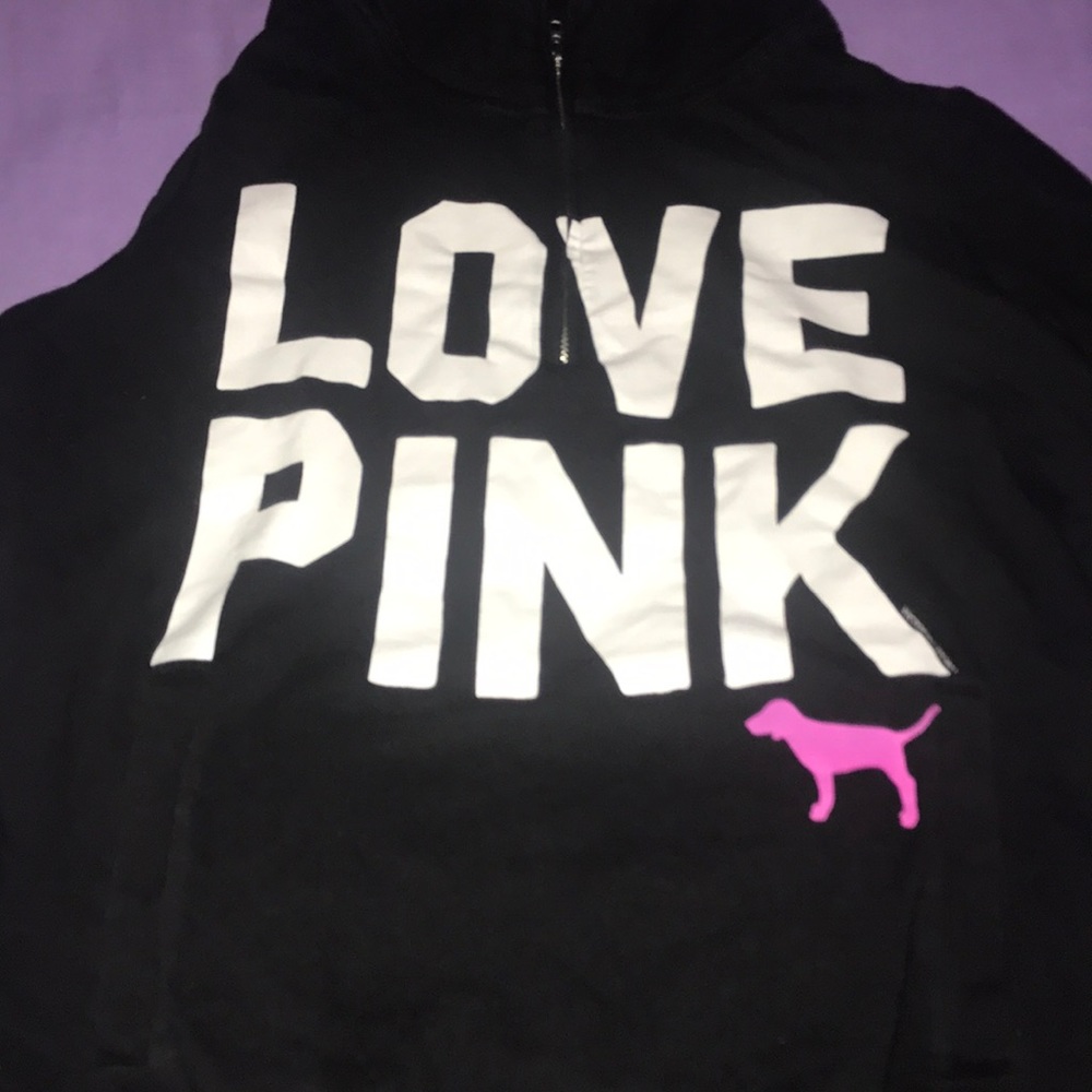 Pink half zip pull over - Picture 2 of 2